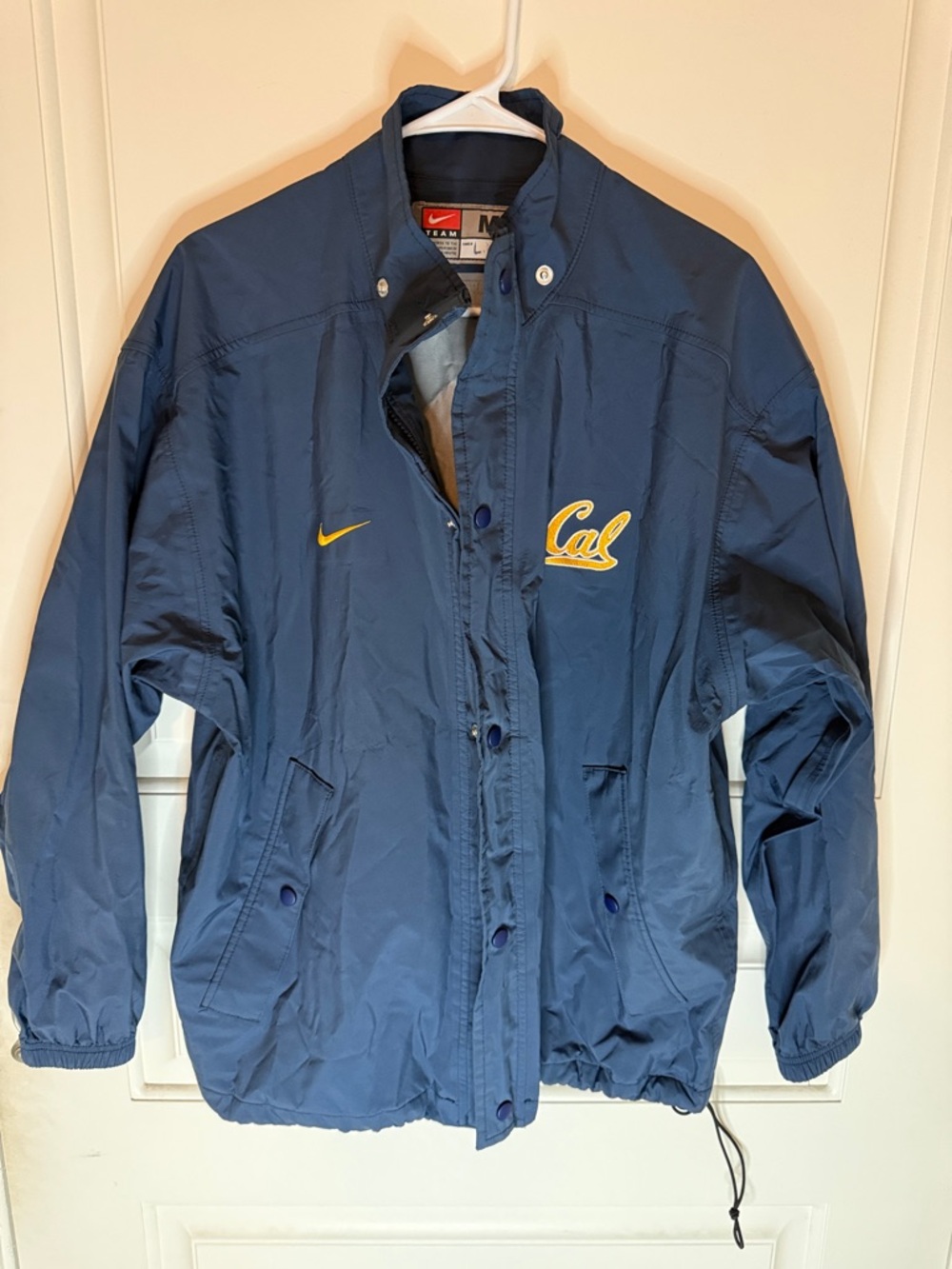 Nike Navy Jacket with Yellow Cal Script